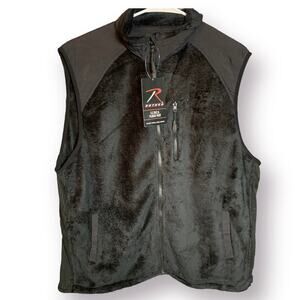 Rothco E.C.W.C.S. Black Fleece Vest Men's Size XL 97380